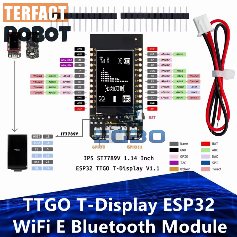 Ttgo Tdisplay - TTGO T-Display ESP32 Módulo WiFi y