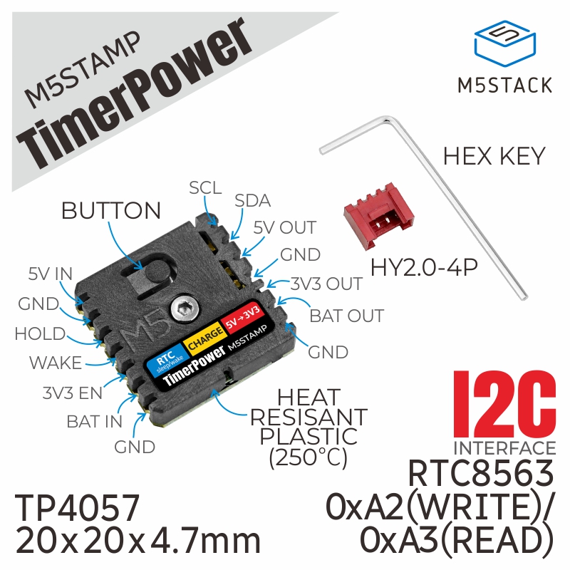 M5Stack - Potencia oficial del temporizador M5Stamp M5Stack