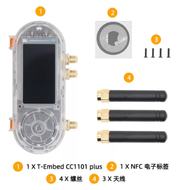 Lolin S3 - Placa de desarrollo LILYGO T-Embed-CC1101 ESP32-S3