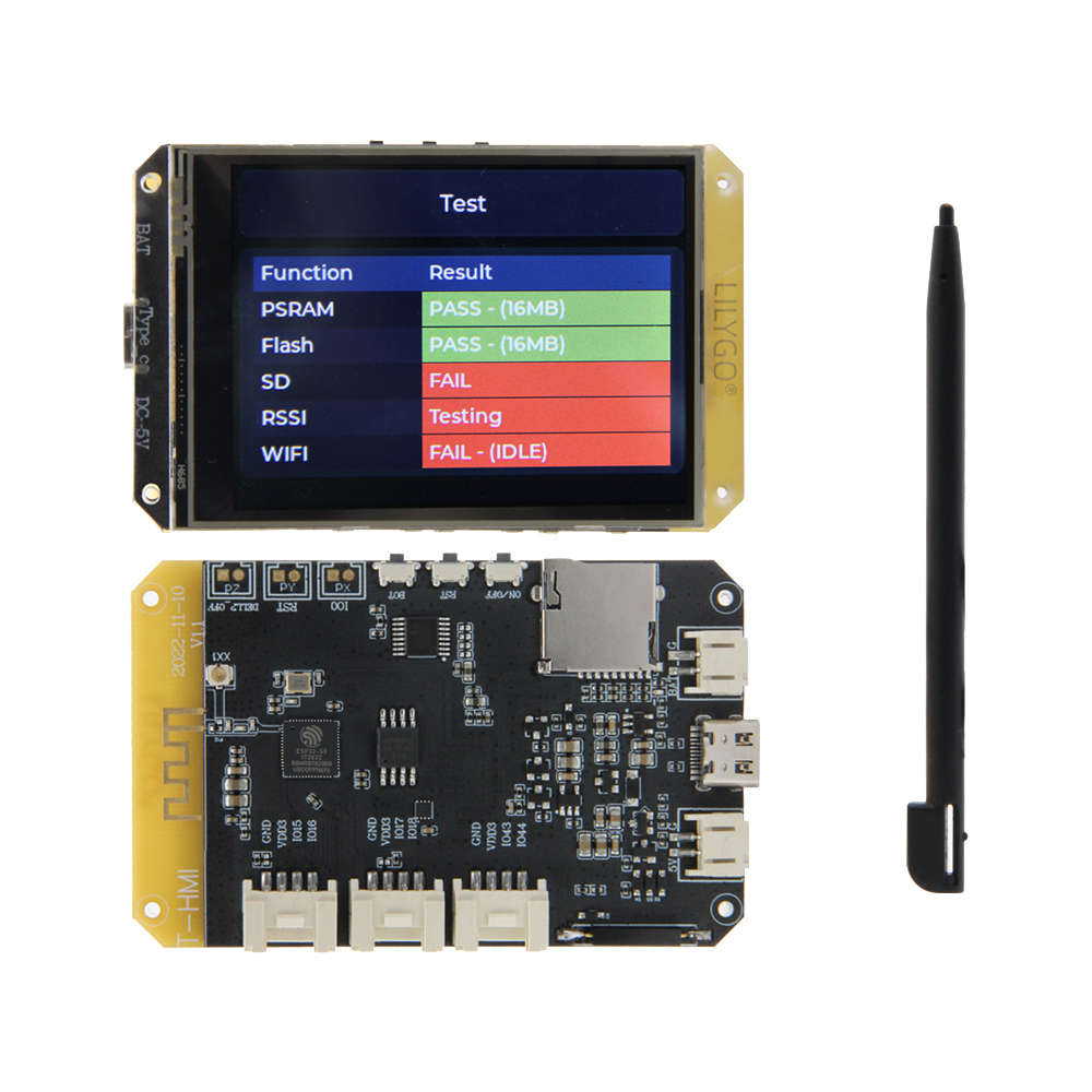 Ttgo Tdisplay - Placa de desarrollo TTGO T-HMI ESP32-S3,