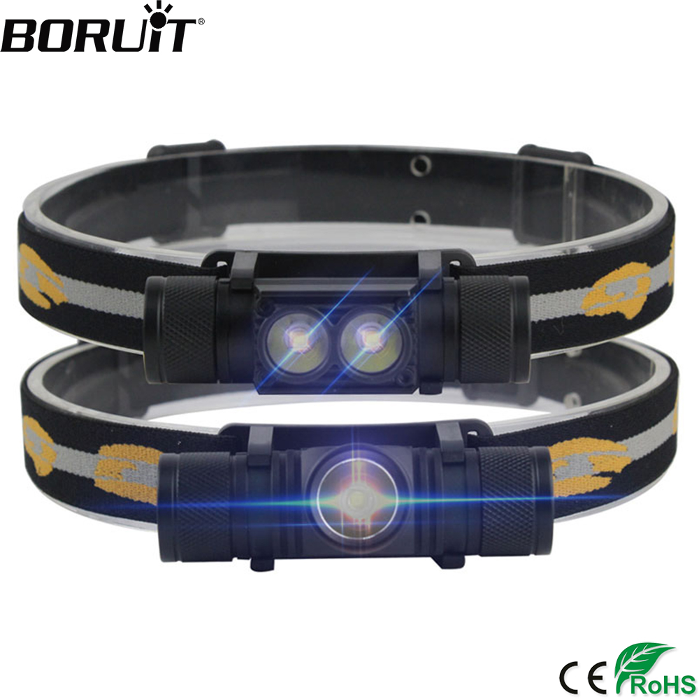 Lolin D32 - BORUiT-minilinterna frontal LED de alta potencia,