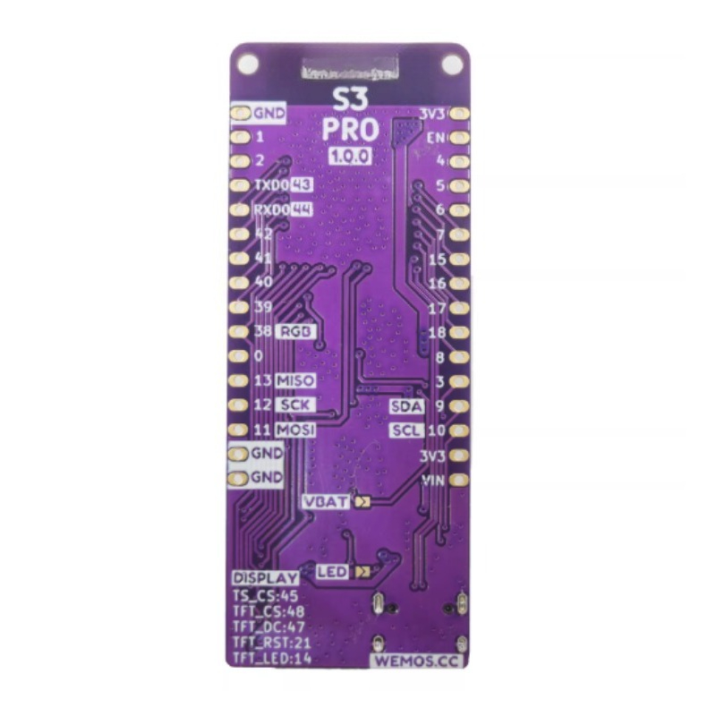 Lolin S3 - Para LOLIN S3 Pro V1.0.0, Placa