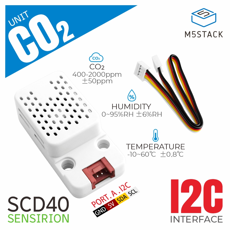 Unidad de CO2 M5Stack con Sens - M5Stack reseña y precio