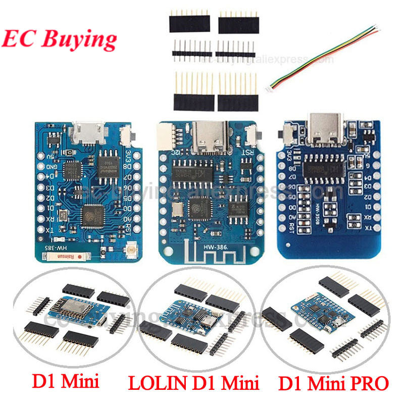 10Pcs/1pc WeMos LOLIN D1 Mini  - D1 Mini Pro reseña y precio