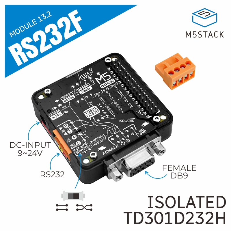 Módulo RS232 oficial M5Stack 1 - M5Stack reseña y precio