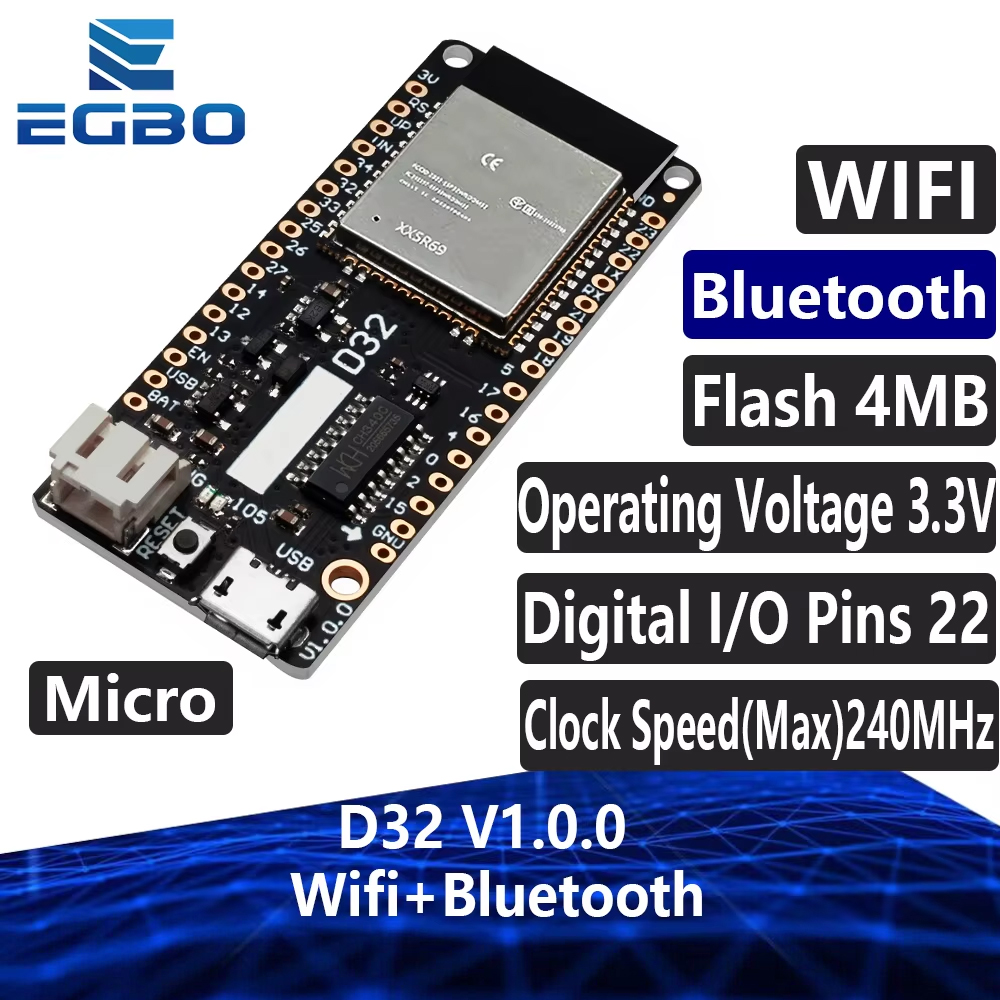 EGBO para LOLIN D32 V1.0.0-Wif - Lolin D32 reseña y precio